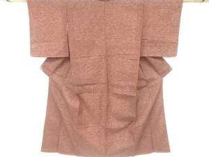 織柄手織り節紬着物